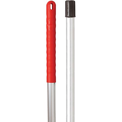 Excel/RHP Mop Handle Aluminium Red - 1.2 Metre - Red Grip