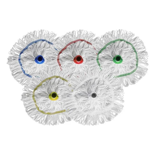 Socket Mop Head - Premium Cotton Red 300gsm - 1x Per Pack