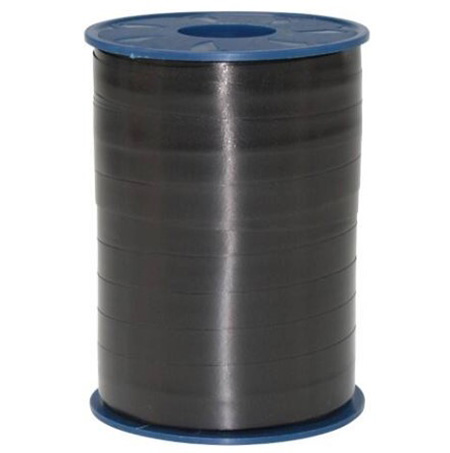 Curling Ribbon Black Glossy - 10mm x 250m  - 1x Roll Per Pack