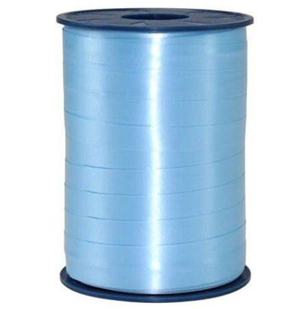 Curling Ribbon Light Blue Glossy - 10mm x 250m  - 1x Roll Per Pack