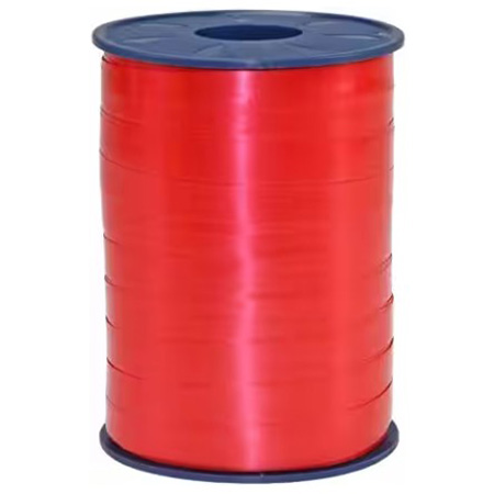 Curling Ribbon Red Glossy - 10mm x 250m  - 1x Roll Per Pack