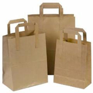 Medium Brown Takeaway Bags - 125 Per Pack