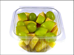 Square Plastic Salad Containers with Lid 1000cc - 50x Per Pack