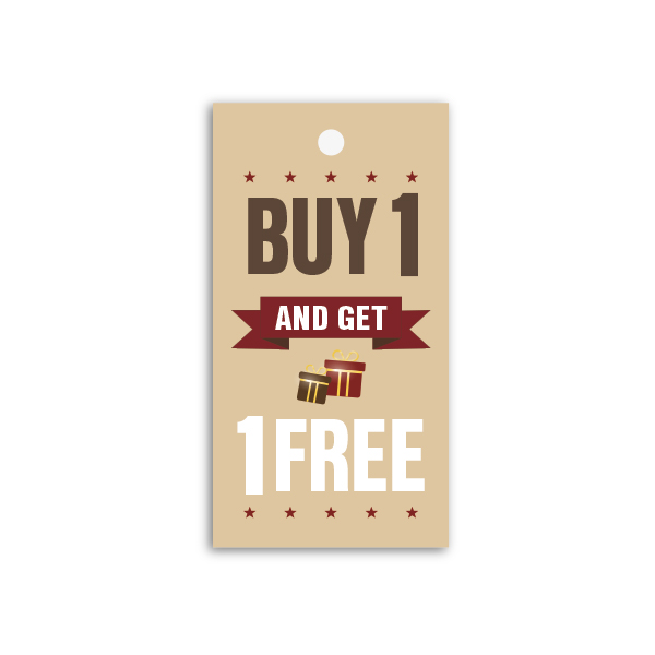 Strung Pricing Tags - Buy 1 Get 1 Free 45mm x 85mm - 100 Per Pack