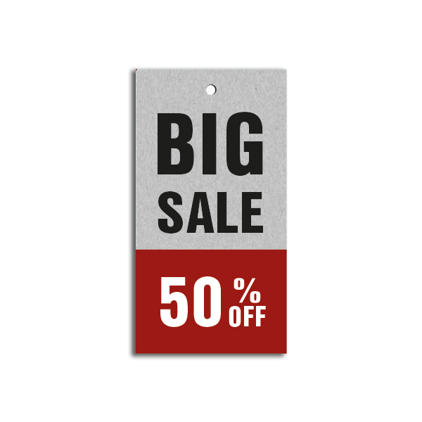 Strung Pricing Tags - Big Sale 50 Off 45mm x 85mm - 100 Per Pack