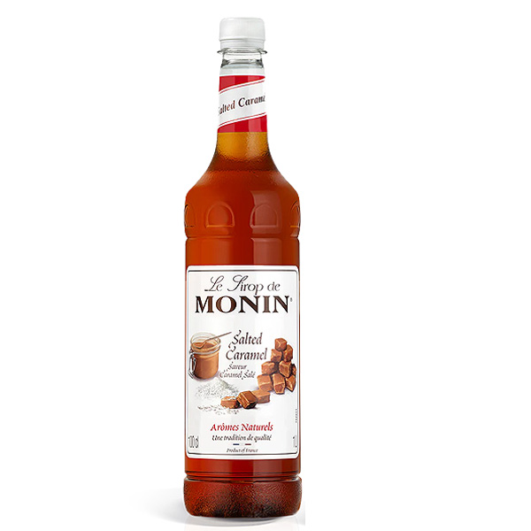 Monin Salted Caramel Syrup 1 Litre Bottle - 1x Per Pack Monin Salted Caramel Syrup 1 Litre Bottle - 1x Per Pack