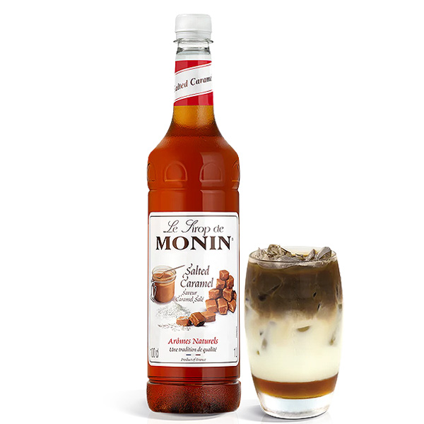 Monin Salted Caramel Syrup 1 Litre Bottle - 1x Per Pack Monin Salted Caramel Syrup 1 Litre Bottle - 1x Per Pack