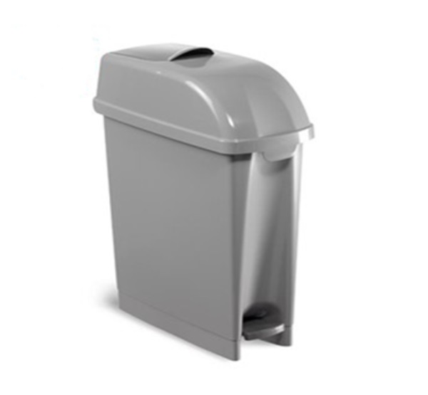 Sanitary Waist Pedal Bin 17 Litre Grey- 1x Per Pack