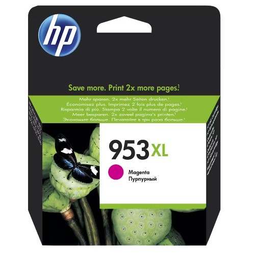 HP 953XL High Yield Magenta Original Ink Cartridge (F6U17AE)
