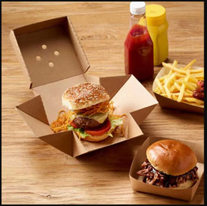 Burger Box - Premium Corrugated - 100 Per Pack