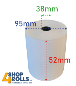 Not Labels 52mm x 95mm Thermal Scale Rolls 20 rolls per box 