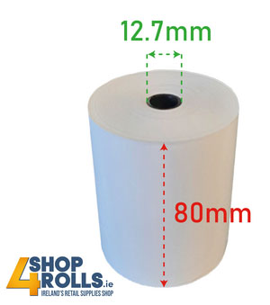 80mm Thermal Till Rolls 55GSM - 20 Rolls Per Box