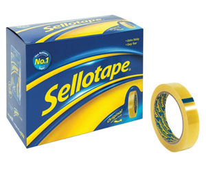 Sellotape Original Golden Tape 24mmx66m - 1x Roll Per Pack