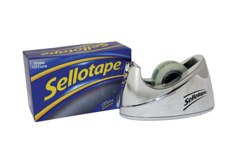 Sellotape Chrome Dispenser Large - 1x Per Pack