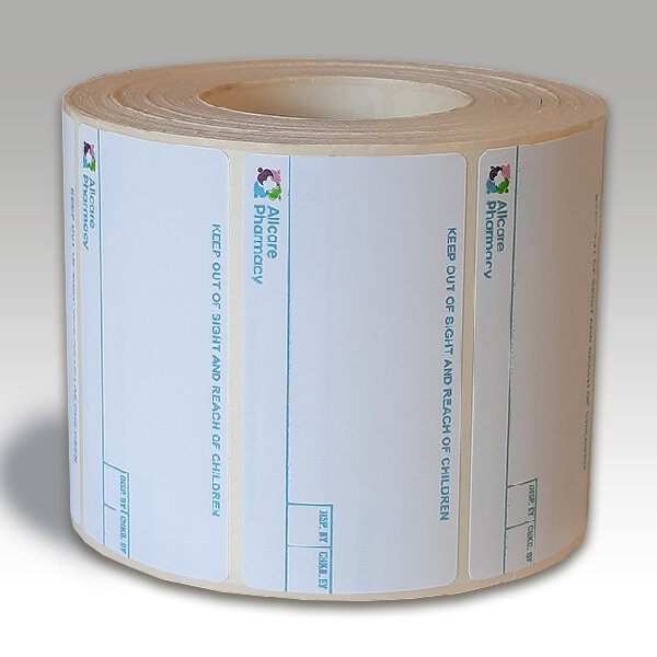 Pharmacy Labels - Allcare 37mm x 70mm - 1000x Labels Per Roll