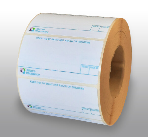 Pharmacy Labels - Allcare 37mm x 70mm - 1000x Labels Per Roll