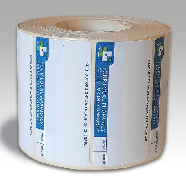 Pharmacy Labels Generic 37mm x 70mm - 1000x Labels Per Roll