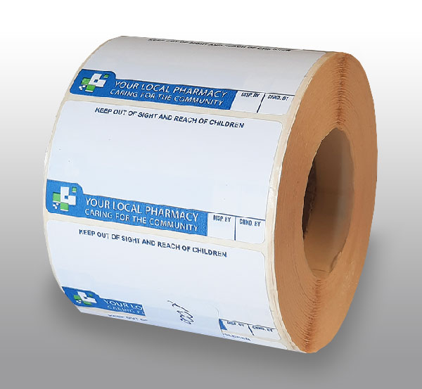 Pharmacy Labels Generic 37mm x 70mm - 1000x Labels Per Roll