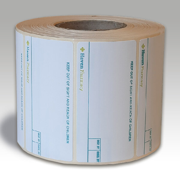 Pharmacy Labels Haven 37mm x 70mm - 1000x Labels Per Roll