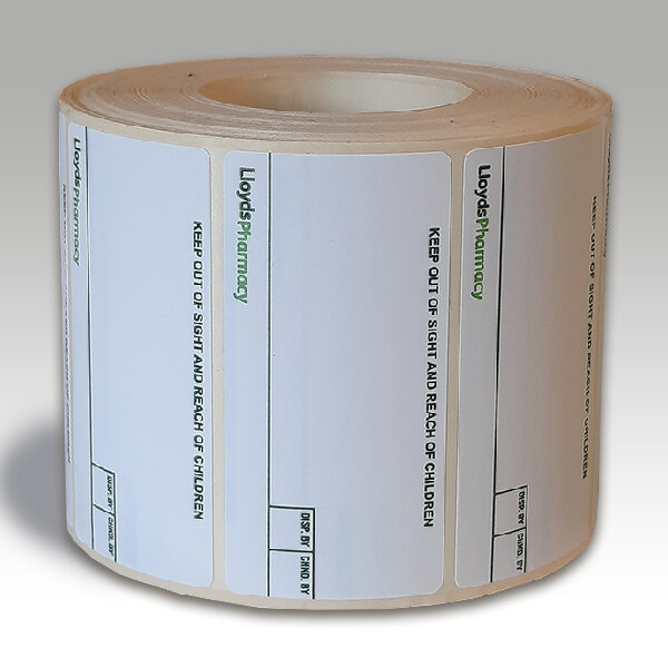 Pharmacy Labels Lloyds 37mm x 70mm - 1000x Labels Per Roll