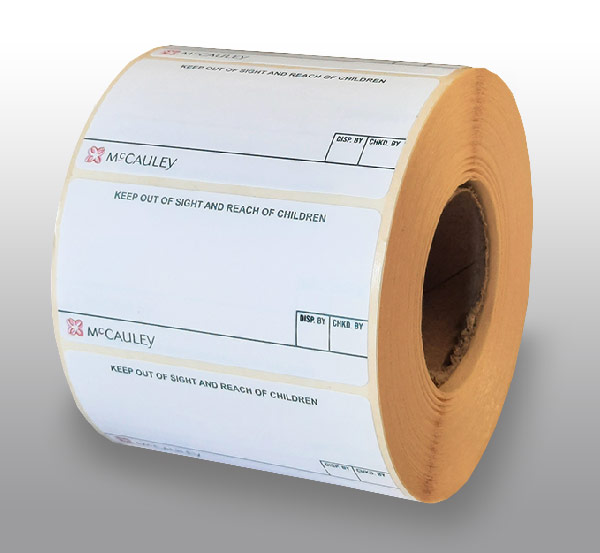 Pharmacy Labels McCauley 37mm x 70mm - 1000x Labels Per Roll