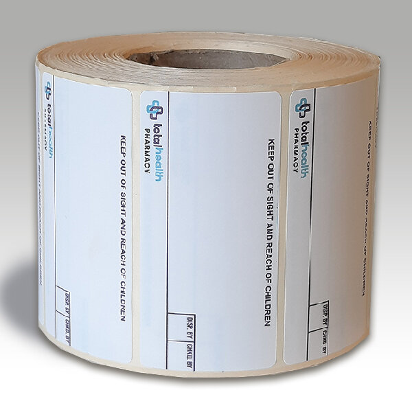 Pharmacy Labels Total Health 37mm x 70mm - 1000x Labels Per Roll