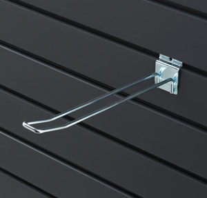 Slatwall Double Hook 250mm - 1x Per Pack