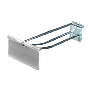 Slatwall Double Hook with Swinging Pocket 150mm - 1x Per Pack