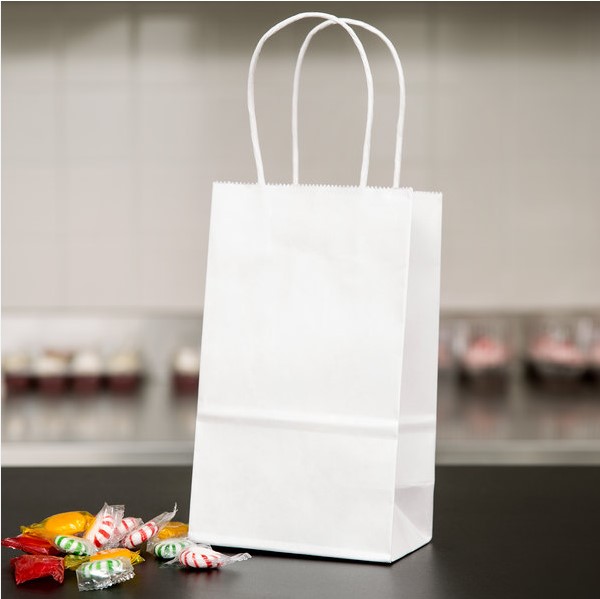 Small Fashion Bags - Twisted Handle White - 125x Per Pack