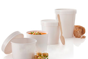 16oz White - Soup Cup Containers - 25x Per Pack