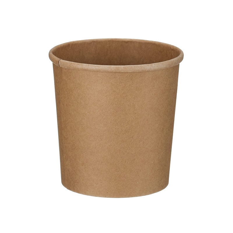 12oz Kraft - Soup Cup Container Only - 50x Per Pack