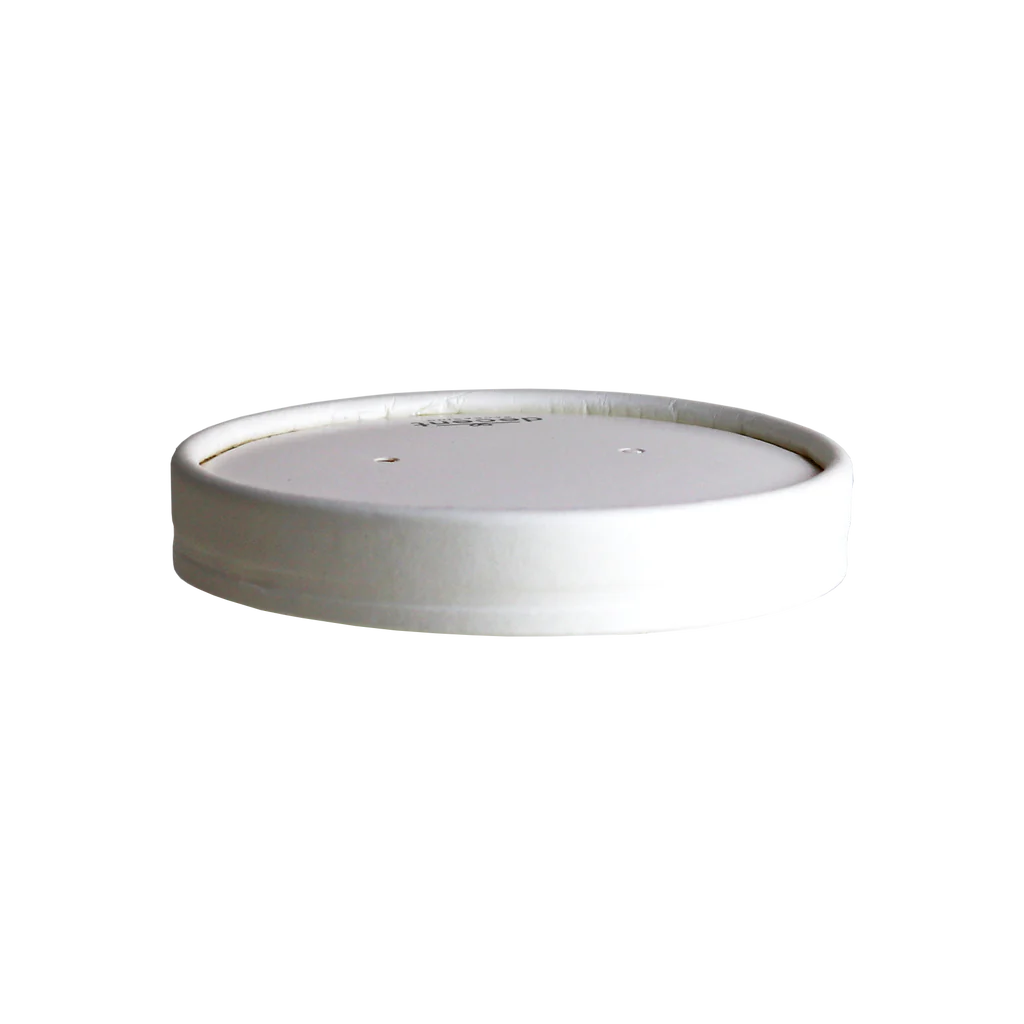 8oz/12oz White - Soup Cup Lids - 25x Per Pack