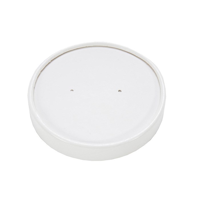 16oz White - Soup Cup Lids - 25x Per Pack
