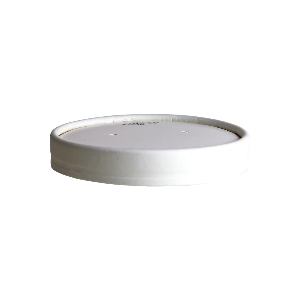 16oz White - Soup Cup Lids - 25x Per Pack