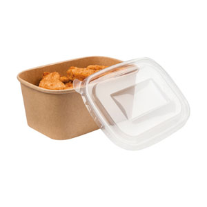PET Food Container Lids - 50x Per Pack