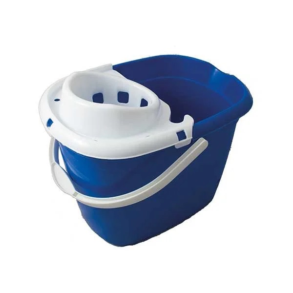 Standard Mop Bucket with Wringer Blue 15 Litre - 1x Per Pack