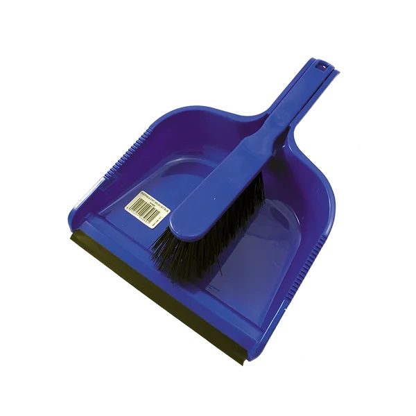 Dustpan and Stiff Brush Set Blue - 1 Per pack