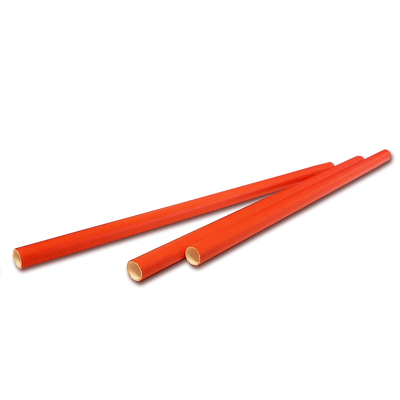Super-Straw 4Ply Tough Straw Paper Red - 8mm x 200mm - 100x Per Pack