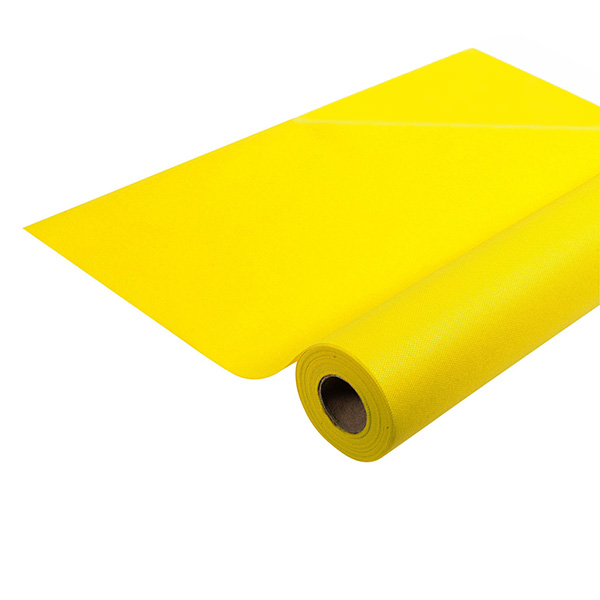 Party Tablecloth Roll Yellow - Premium Fabric Like - 1.2m x 6m - 1x Per Pack