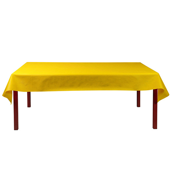 Party Tablecloth Roll Yellow - Premium Fabric Like - 1.2m x 6m - 1x Per Pack