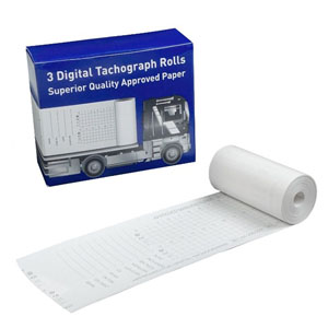57mm x 8m Digital Tachograph Rolls - 3 Rolls per box