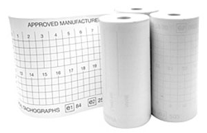 57mm x 8m Digital Tachograph Rolls - 3 Rolls per box