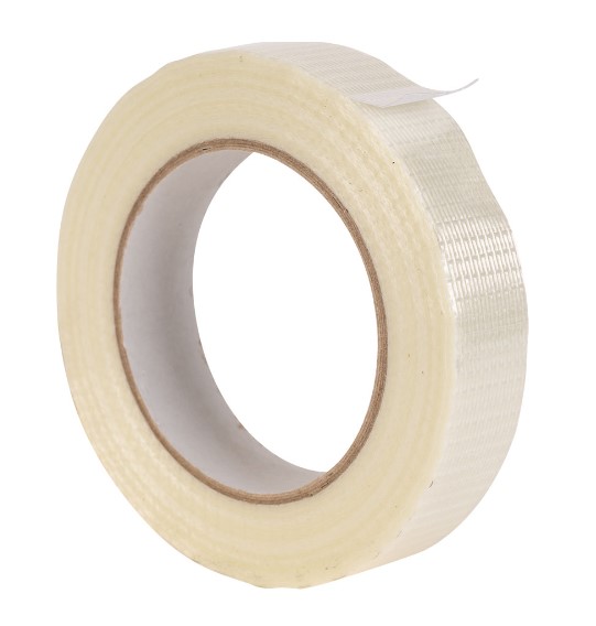 Crossweave Reinforced Tape - 25mm x 50Metres - 1x Roll Per Pack