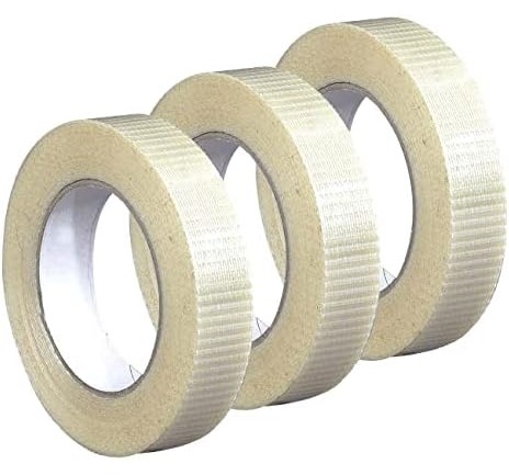Crossweave Reinforced Tape - 25mm x 50Metres - 1x Roll Per Pack