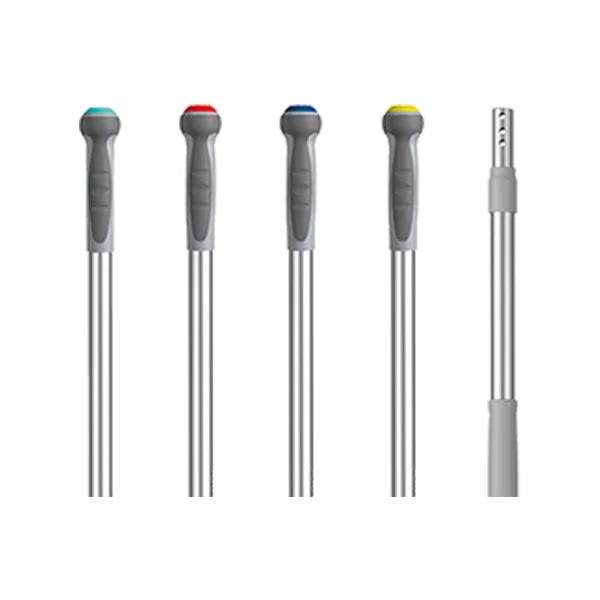 Aluminium Telescopic Handle - Glass System Yellow - 1x Per Pack