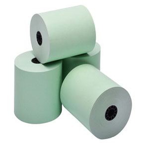 80mm x 80mm x 12.7mm - Thermal Till Rolls - Green