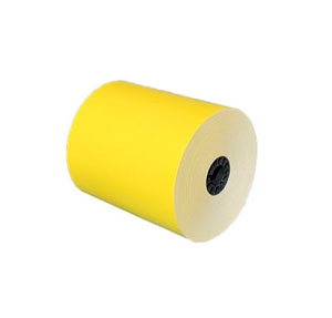 80mm x 80mm x 12.7mm - Thermal Till Rolls - Yellow