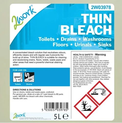 Thick Concentrated Bleach - 5 Litre