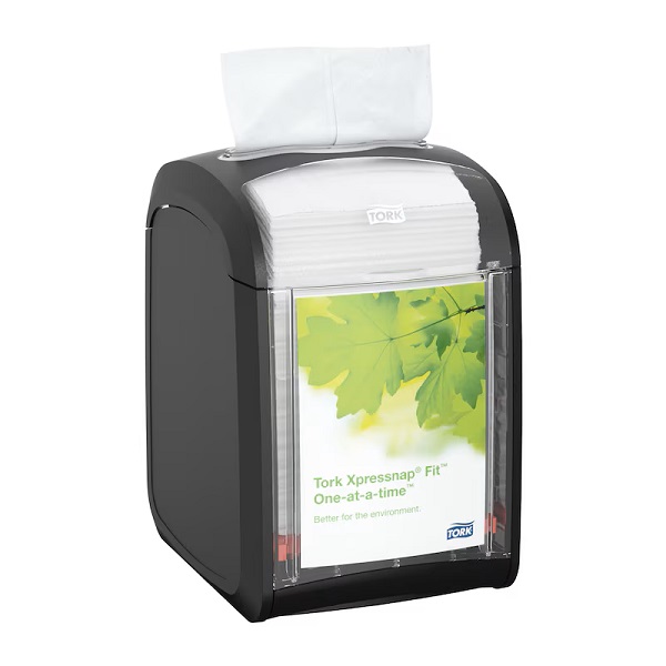 Tork Xpressnap Fit Counter Napkin Dispenser N14 Black - 1x Per Pack