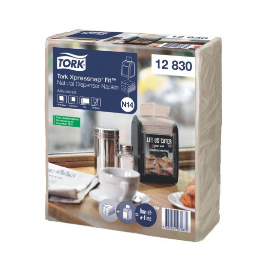 Tork Xpress 2-Ply Napkins Kraft 12830 N14  - 720x Per Pack